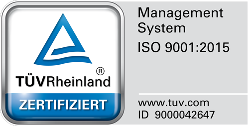 TÜV Rheinland zertifiziert
